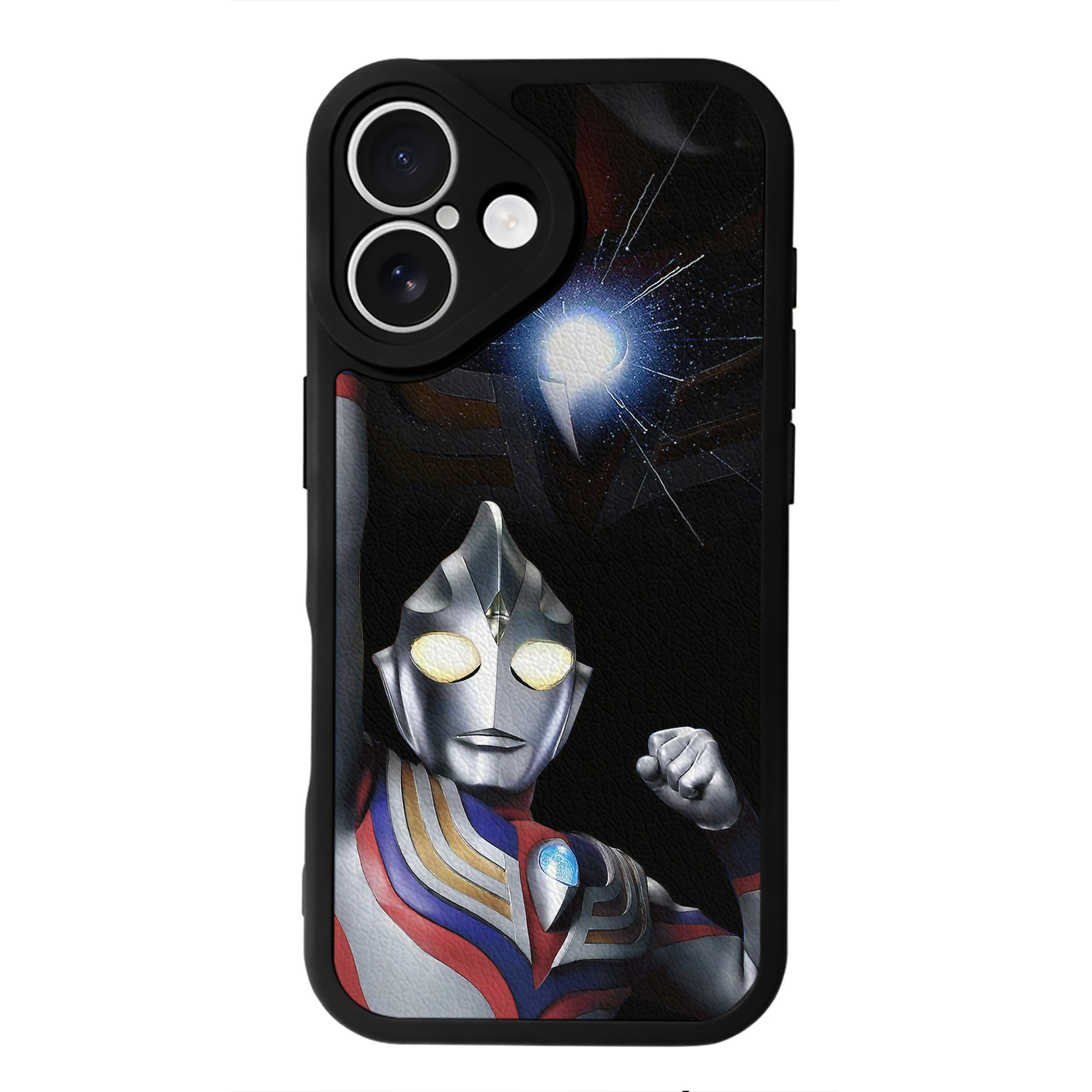 （画像用） ウルトラマン Ultraman 【iPhone 16シリーズ対応】シリコンスマホケース（レザー調） 材質：シリコン